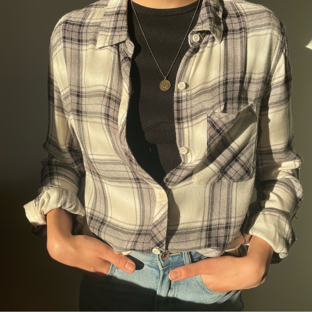 Beachlunchlounge Black & White Lightweight Flannel